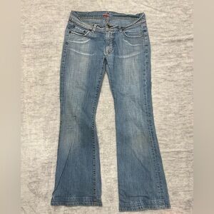 Vintage PUSCH Light Wash Flare Jeans Y2K Low Rise Bootcut